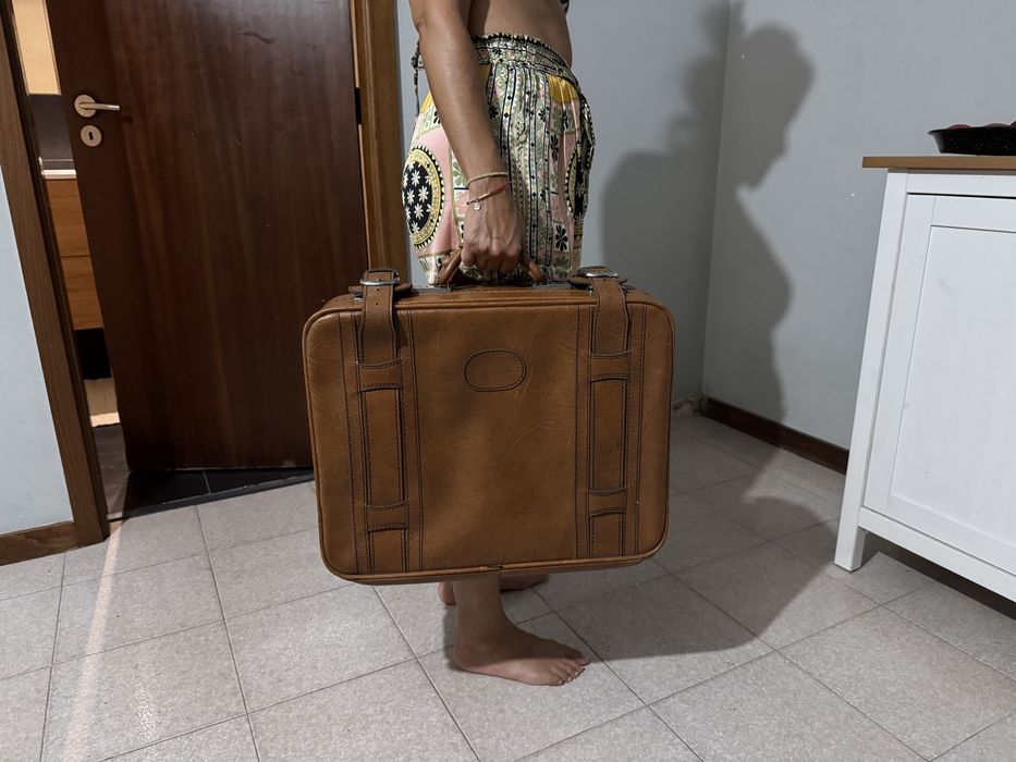 Mala de viagem vintage 51x41x15cm