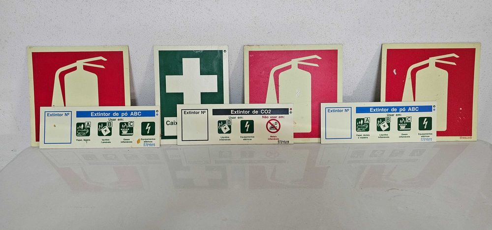 Placa de Sinalização fotoluminescente Extintor