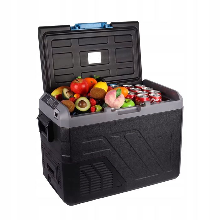 mocna lodówka zamrażarka turystyczna samochodowa 12v/230v 35l czarna