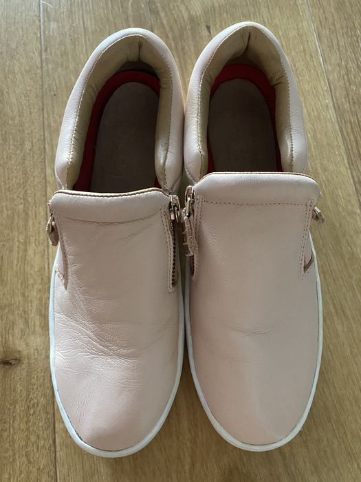 Skechers 36 sneakersy skóra naturalna platforma