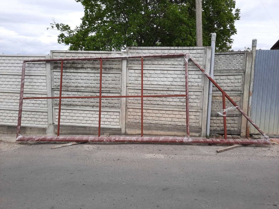 Відкатні ворота, Каркас відкатних воріт, Т профіль,Фурнітура для відкатних  воріт, комплек Звари Сам, автоматичні ворота відкатні