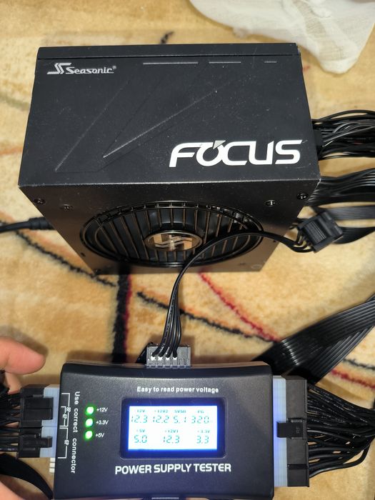 Seasonic Focus GX-1000 1000W 80 Plus Gold Флагман  Еталонні тести  Пломба rtx rx gtx gt mx gaming oc