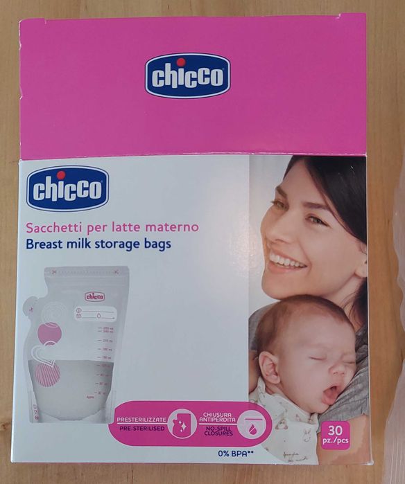 Sacos de conservação de leite materno Chicco