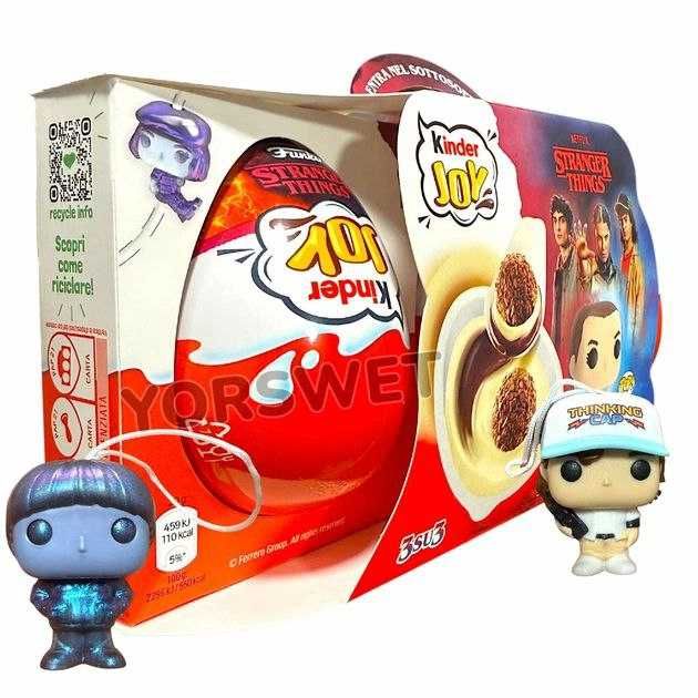 Шоколадні яйця Kinder Joy Funko Netflix Stranger Things 3 шт х 20г