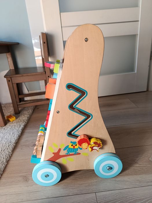 Ecotoys Drewniany Pchacz Edukacyjny