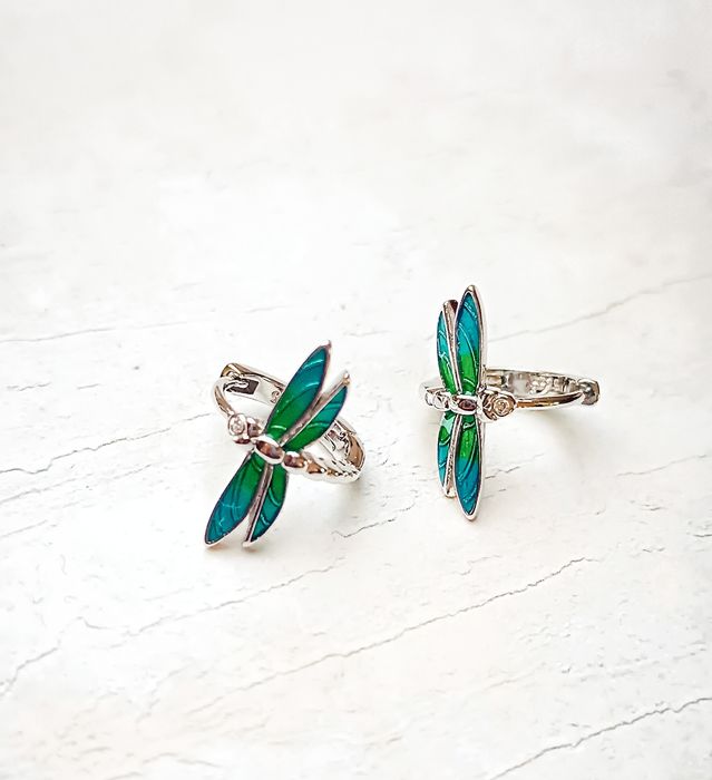 Srebrne kolczyki ważki srebro próby s925