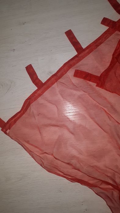 Тюль красная органза