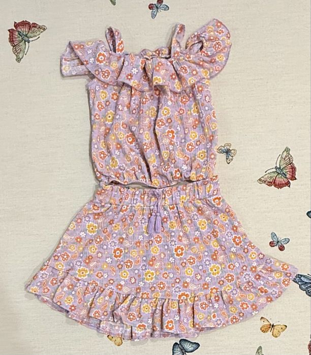 Костюм літній, шорти літні, спідниця, бріджи для дівчинки