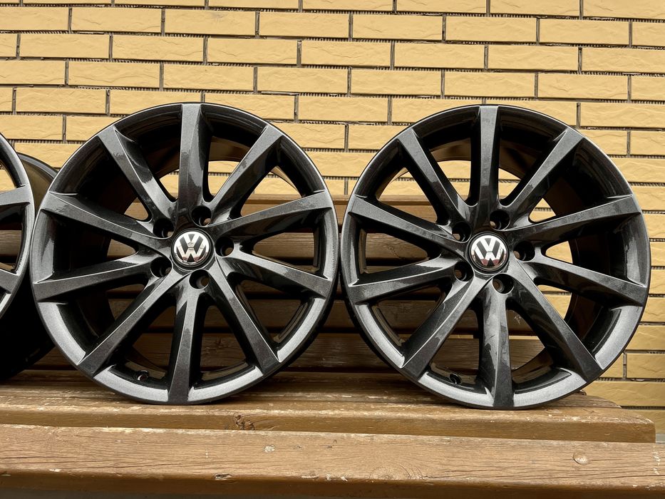 Диски Оригінал R18 5.112 ET44 Фольцваген Тігуан Пасат Гольф Ауді А4 ь