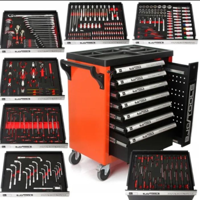 SZAFKA NARZĘDZIOWA wózek warsztatowy z wyposażeniem BJC 298 el!