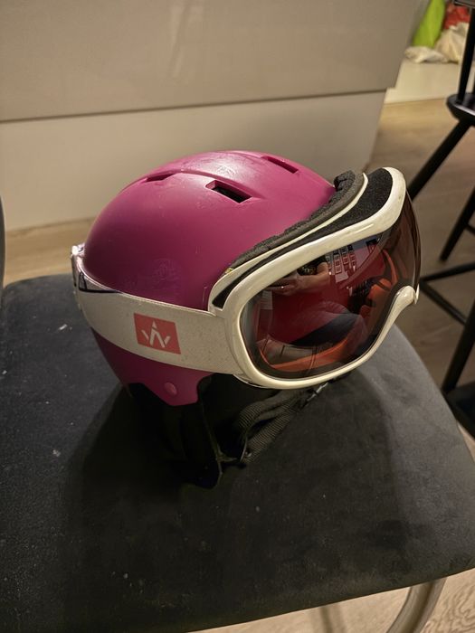 Kask narciarski Wedze 48-52 cm + gogle Wanabe