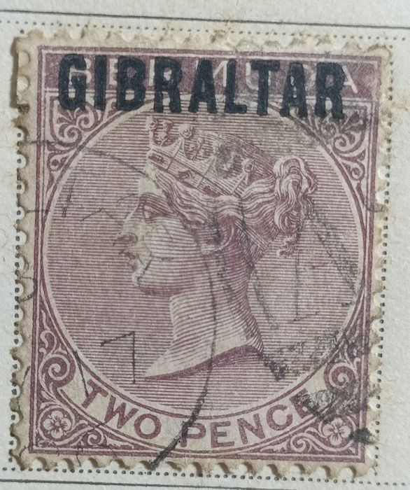 Selos antigos de Gibraltar de 1886 ao início do século XX