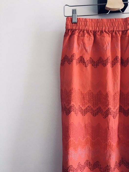 Spódnica maxi dluga czerwona basic tchibo tcm