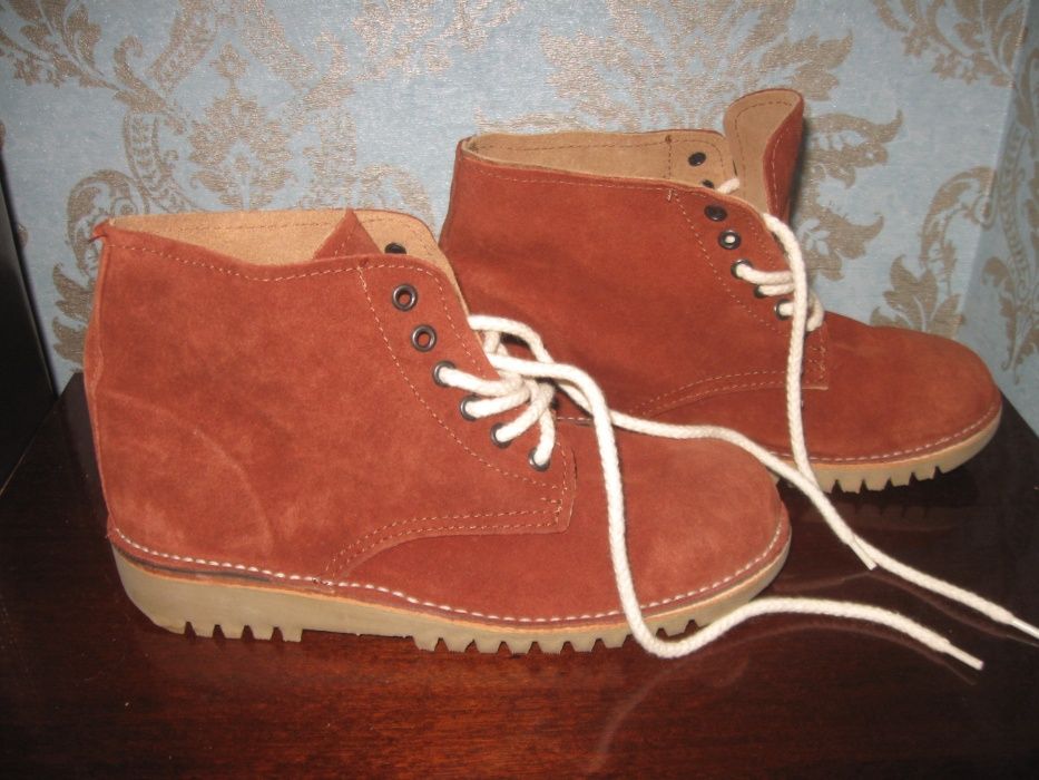 Дезерты,ботинки,туфли замша натуральная,новые Испания