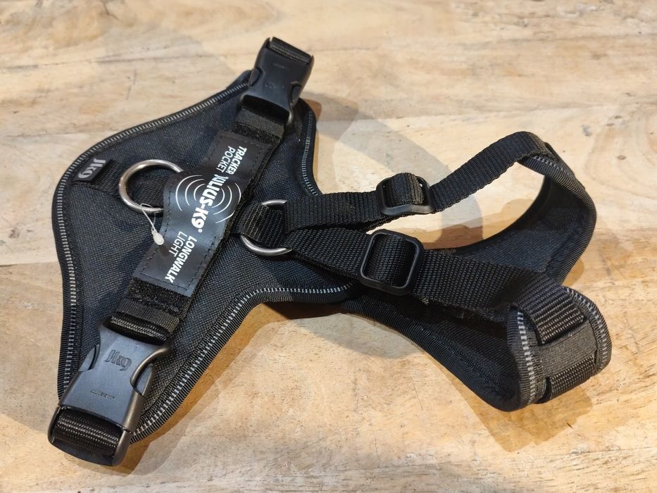 Julius-K9 szelki dla psa Longwalk Light kieszeń na lokalizator, czarne