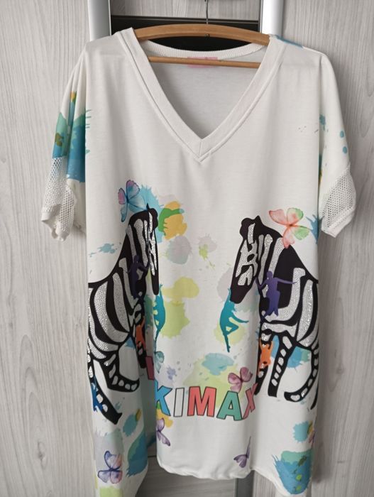 Tunika WAWA oversize 46/48/50, wiosenna, letnia