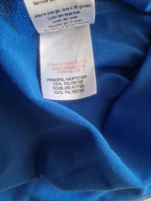 Niebieska Sukienka 44 XXL Dorothy Perkins kobalt elegancka prosta