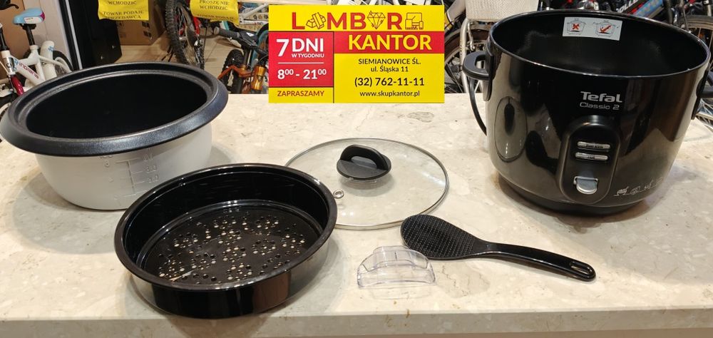 (364/26) Ryżowar Tefal RK102811 + akcesoria, OKAZJA!