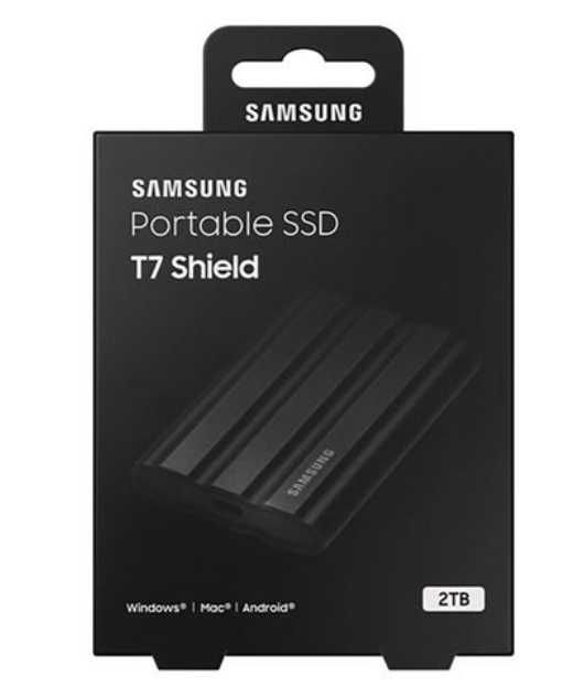 Samsung T7 Shield 2 Tb Black (MU-PE2T0S)  Ssd накопичувач новий !