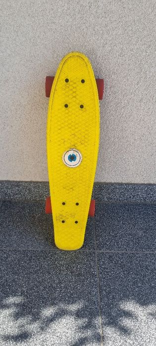 Deskorolka fishka żółta dobry stan