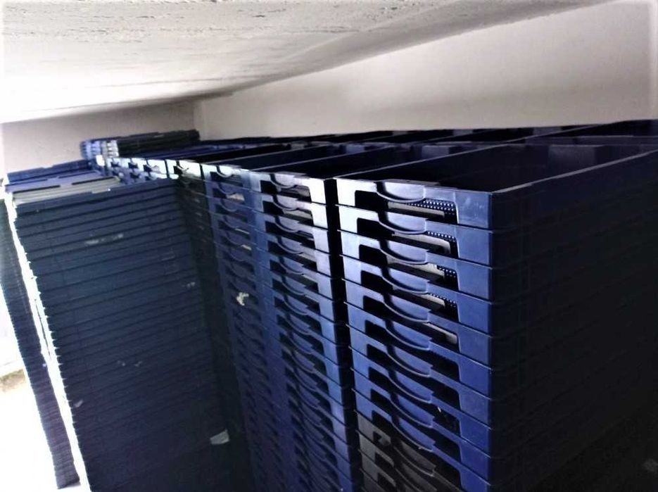 Pojemnik Magazynowy Transportowy Kuweta Skrzynka Kosz z Pokrywą