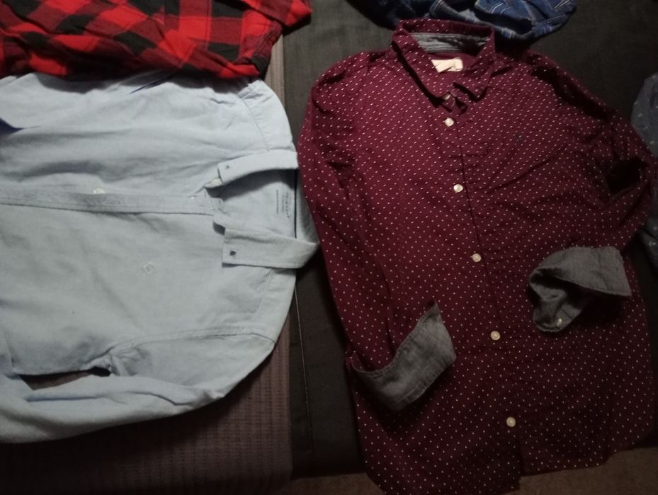 Camisas de flanela.e outras de algodão