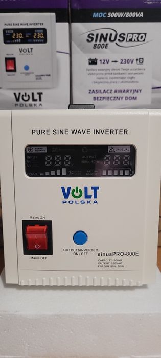 Інвертор, ДБЖ VOLT Polska SINUS PRO 800E 12/230V  500/800W