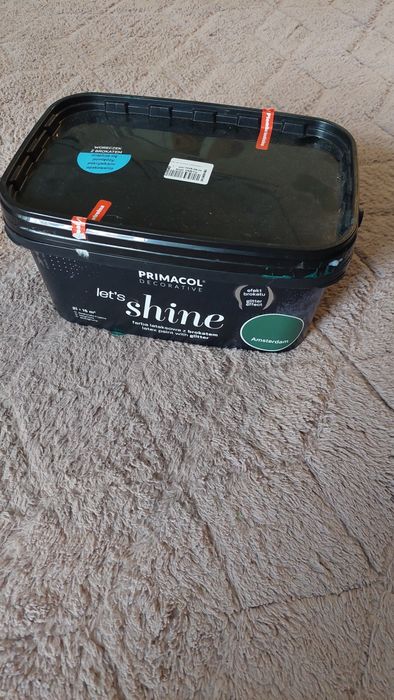 Zielona Farba z brokatem