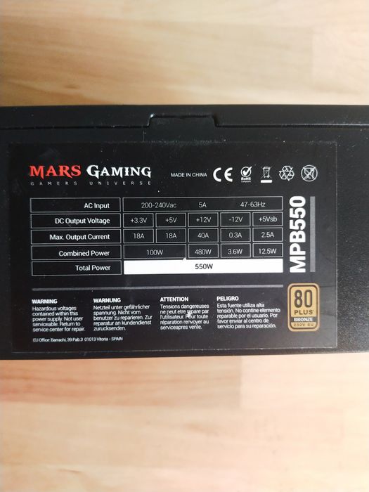 Zasilacz Mars 550w