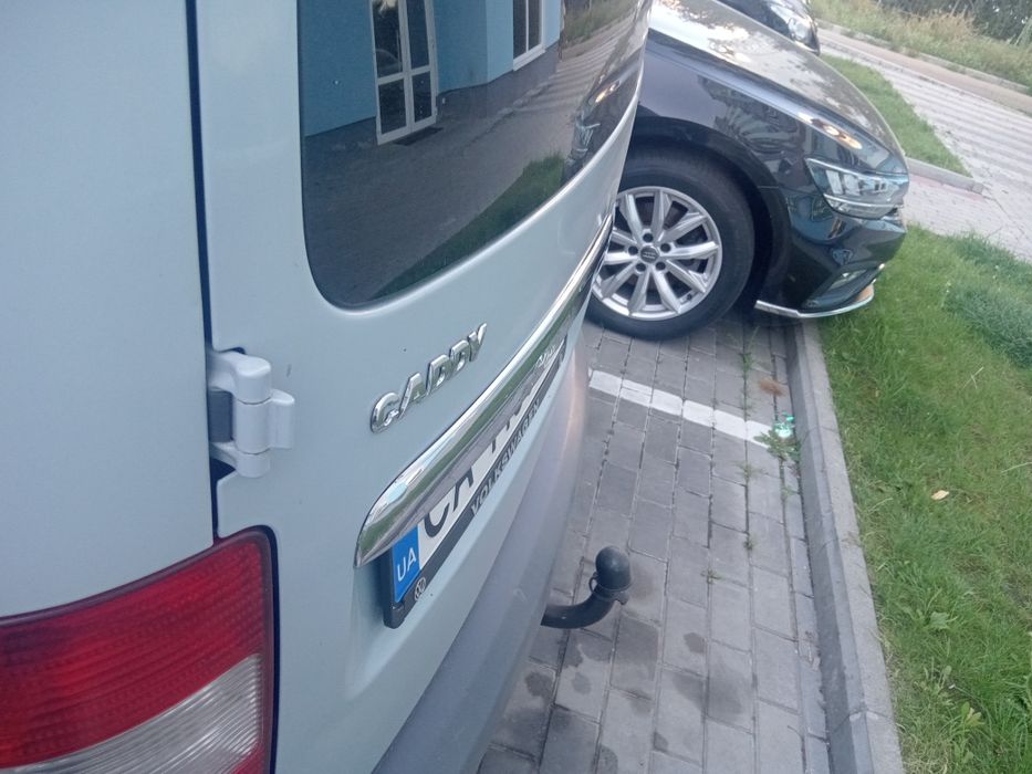 Хром накладка над номером Кадди/ caddy. Нерж