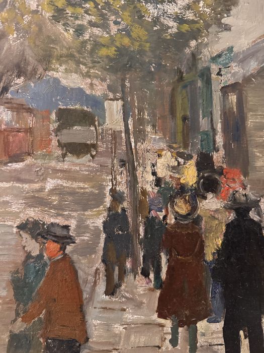 Tadeusz Roman „Ulica Armii Czerwonej w Łodzi” – obraz olejny