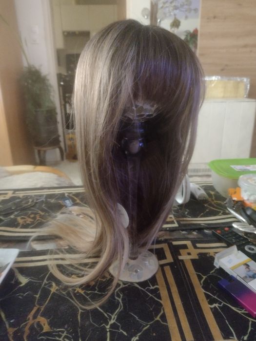Peruka damska blond ombre