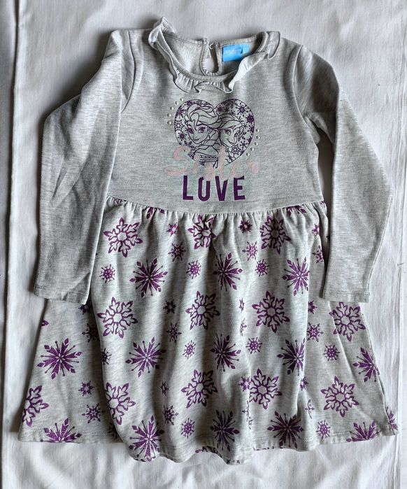 Утепленное новое платье 122 Disney тепла сукня 128 Mothercare