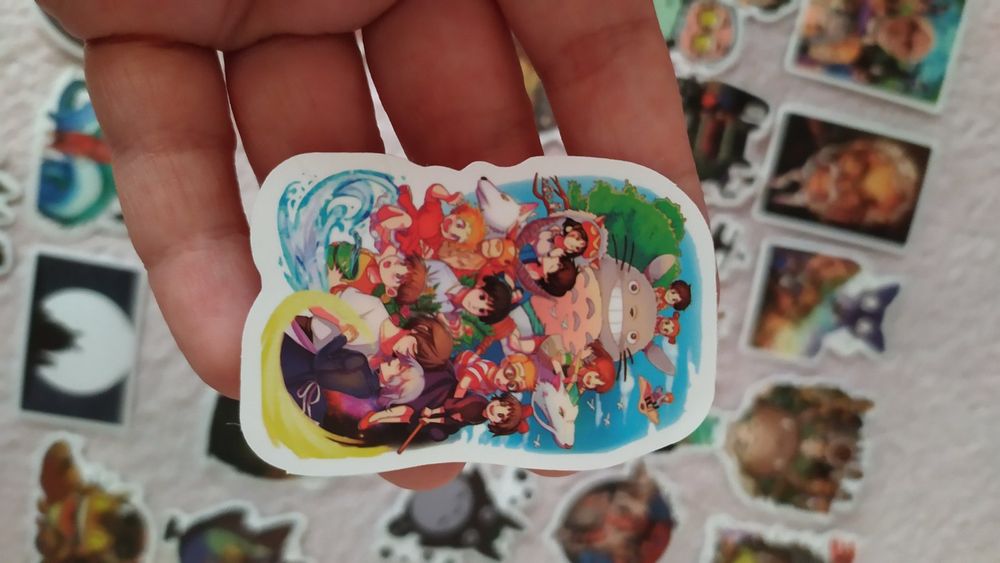 Наклейки , стикеры аниме Тоторо, Ходячий замок, Унесённые призраками