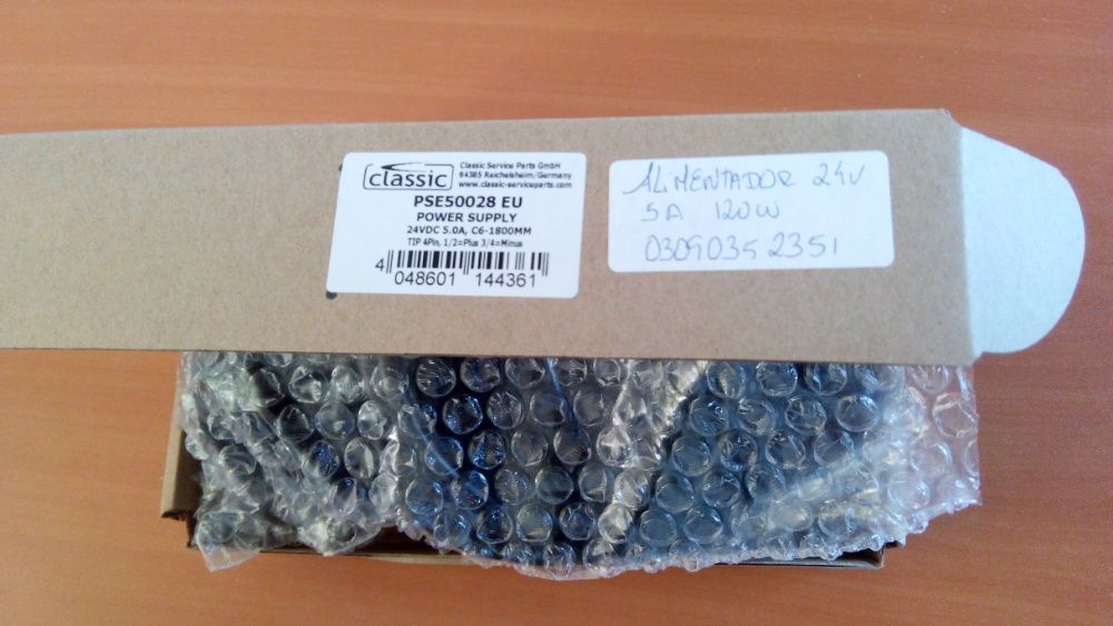 Fonte de alimentação 24VDC 5.0A 120W Power-DIN 4 pinos -PSE50028