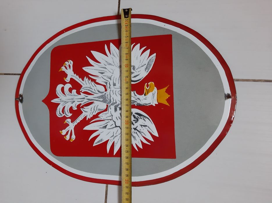 Godło Polski szyld emaliowany orzeł