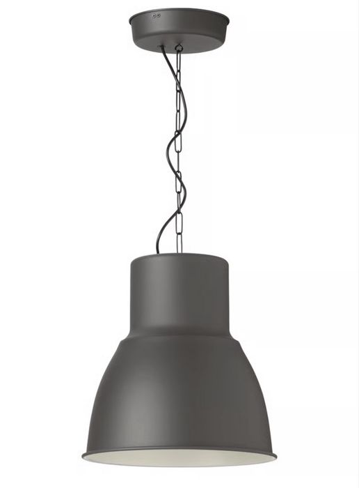 Candeeiro IKEA HEKTAR 38 cm – Preto (Como Novo)
