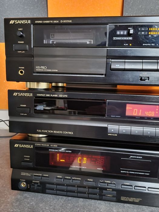 Sansui RZ-2500, CD-270  D-X 117 HX zestaw stereo