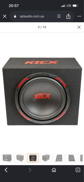 Сабвуфер KICX GT 312 bra