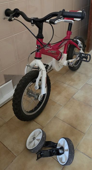 Bicicleta Infantil JL-WENTI Roda 12 (Como Nova) + Rodinhas de Apoio