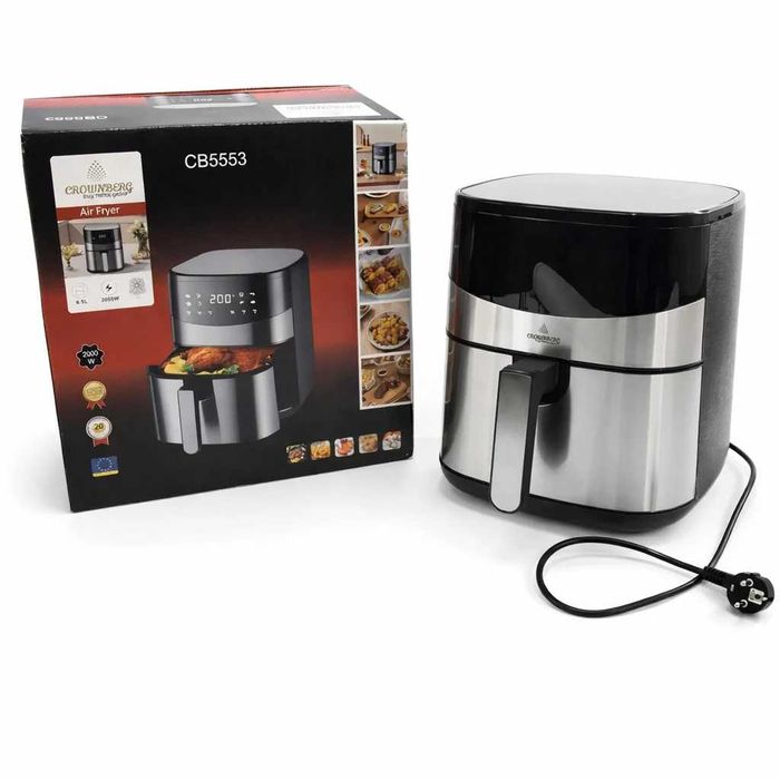 Аэрофритюрница Аэрогриль на 6,5л Crownberg CB-5553 2000Вт Мультипечь