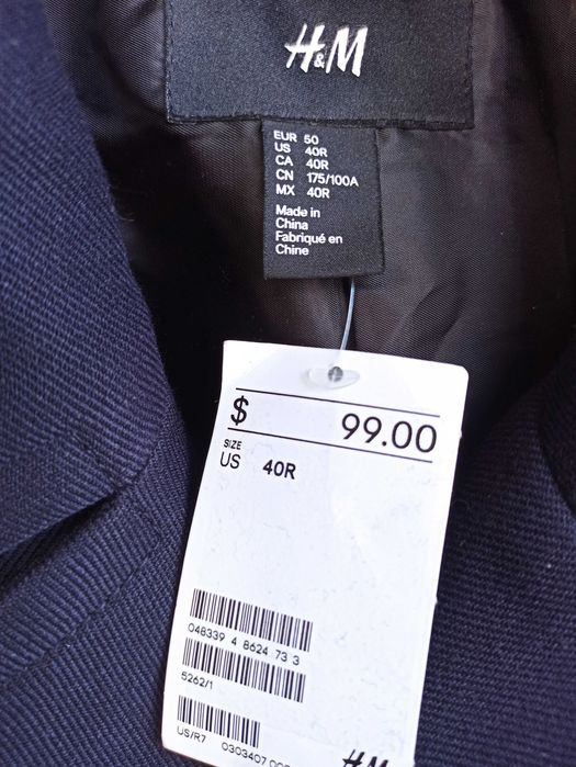 Чоловіче демісезонне пальто H&M