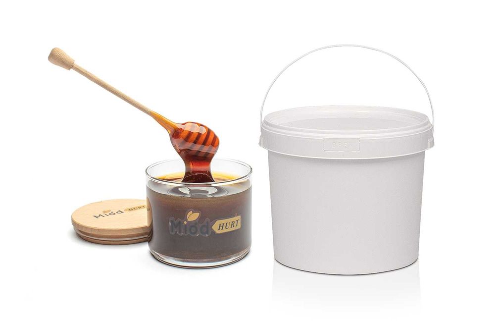 Miód kasztanowy w wiaderku 25 kg !