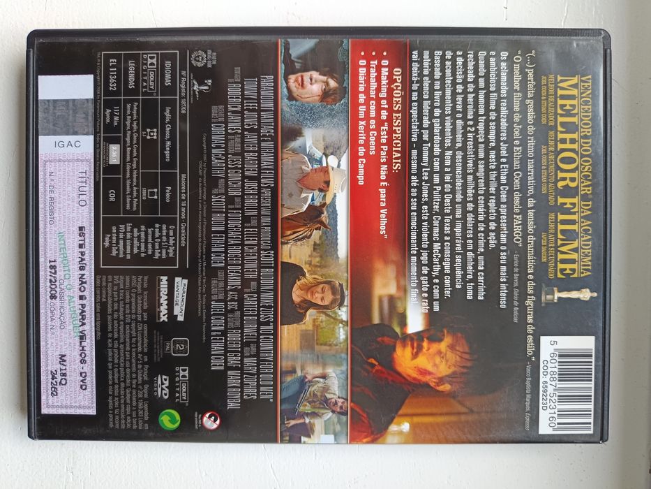 DVD este país não é para velhos