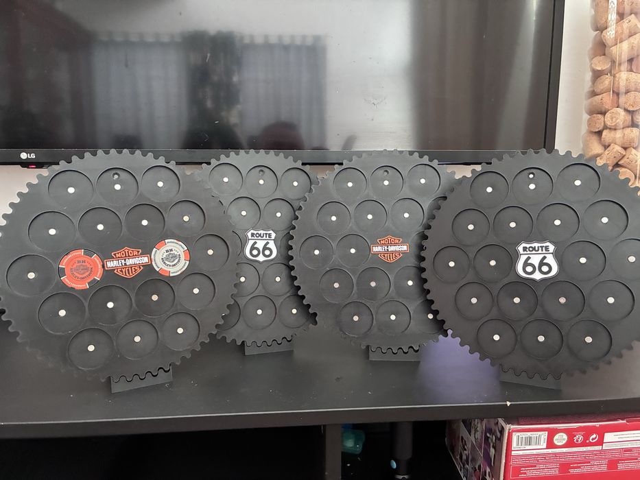 Suporte Poker Chips Harley Davidson - Portes Inclusos