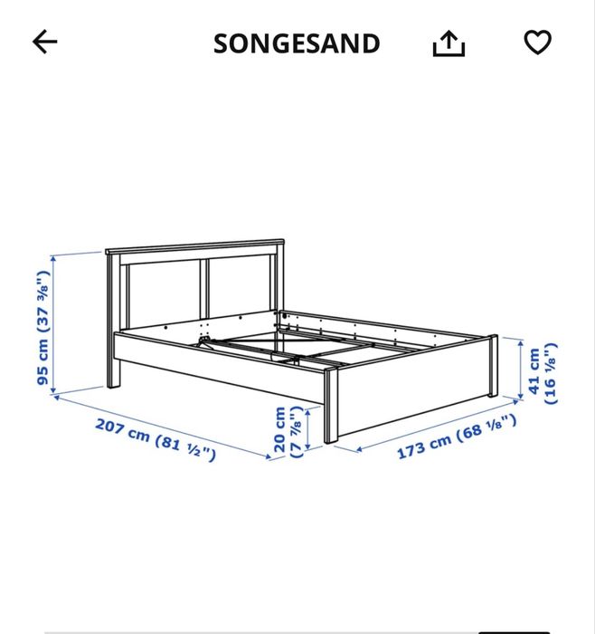 Cama casal branca