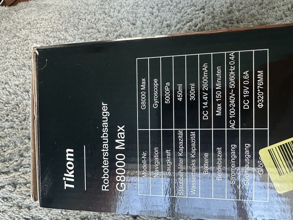 Робот-пилосос Tikom G8000 Max