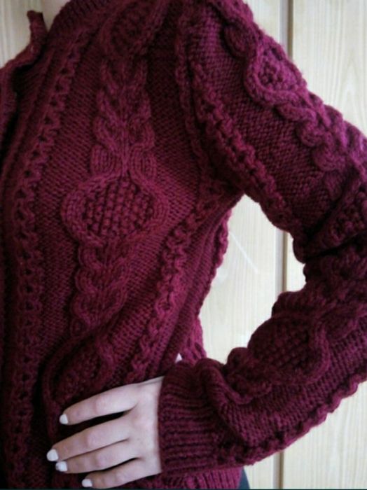 Кардинал вязаный теплый