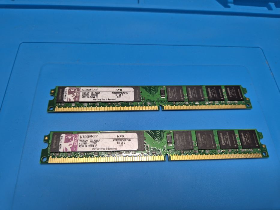 Pamięć RAM DDR2 Kingston ValueRAM 4GB (2x2GB) 800MHz CL6 (KVR800D2N6K2/4G)