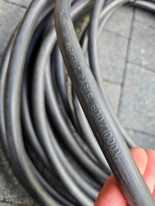 Kabel miedziany pancerny w oplocie stalowym linka 4x6mm2  29mb